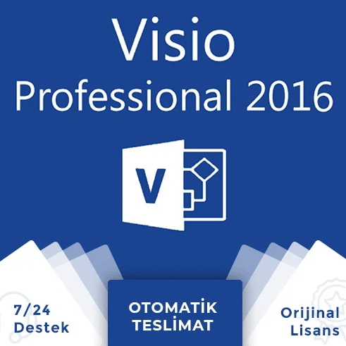 Dijital Lisans Visio Professional 2016 Bireysel Dijital Lisans