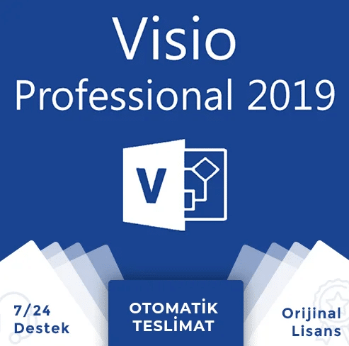 Microsoft Visio Professional 2019 Kurumsal Dijital Lisans